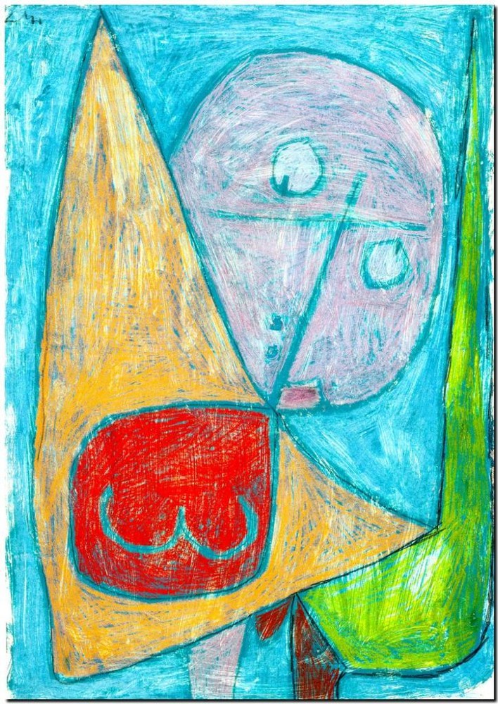 PAUL KLEE ABSTRACT ART ~ Gottonair ~ *FRAMED* CANVAS PRINT Poster ~ 24x16