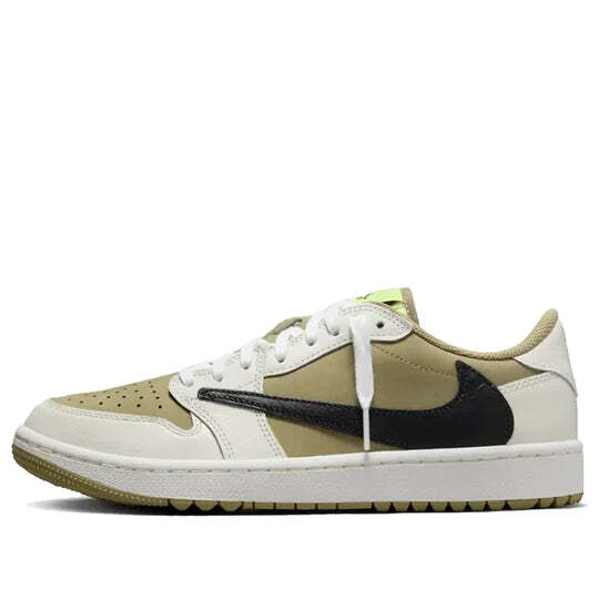 Jordan 1 Low Golf Travis Scott Neutral Olive Size 10.5