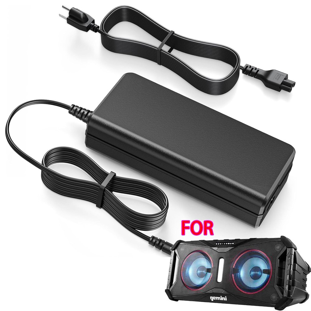 Gemini SOSP-8 & SOSP-8BLK Bluetooth Speaker AC Adapter Charger Power Supply