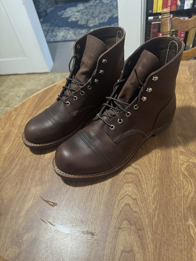 Red Wing Iron Ranger 8111 Amber Harness Leather Boots for Men