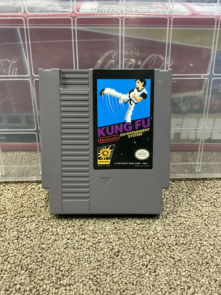 Kung Fu Nintendo NES Cartridge and Sleeve - Authentic