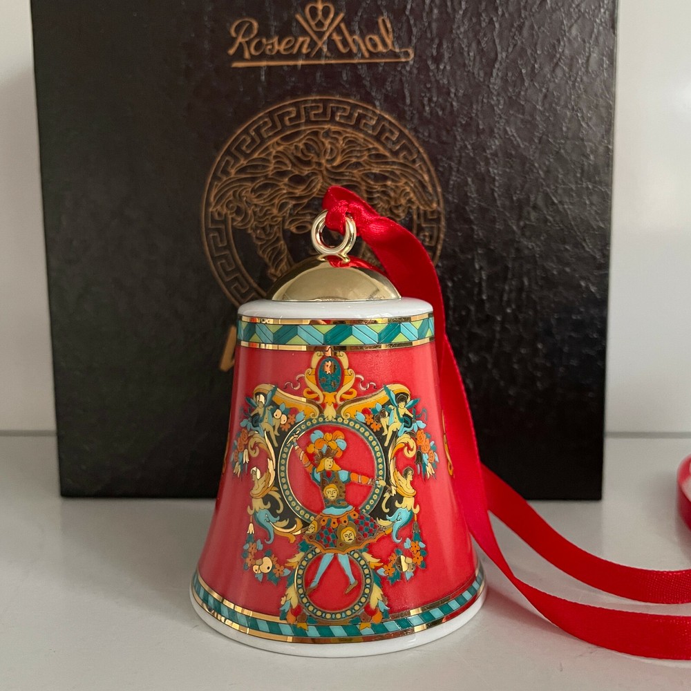 VERSACE Le Roi Soleil CHRISTMAS BELL in Box  ROSENTHAL Porcelain