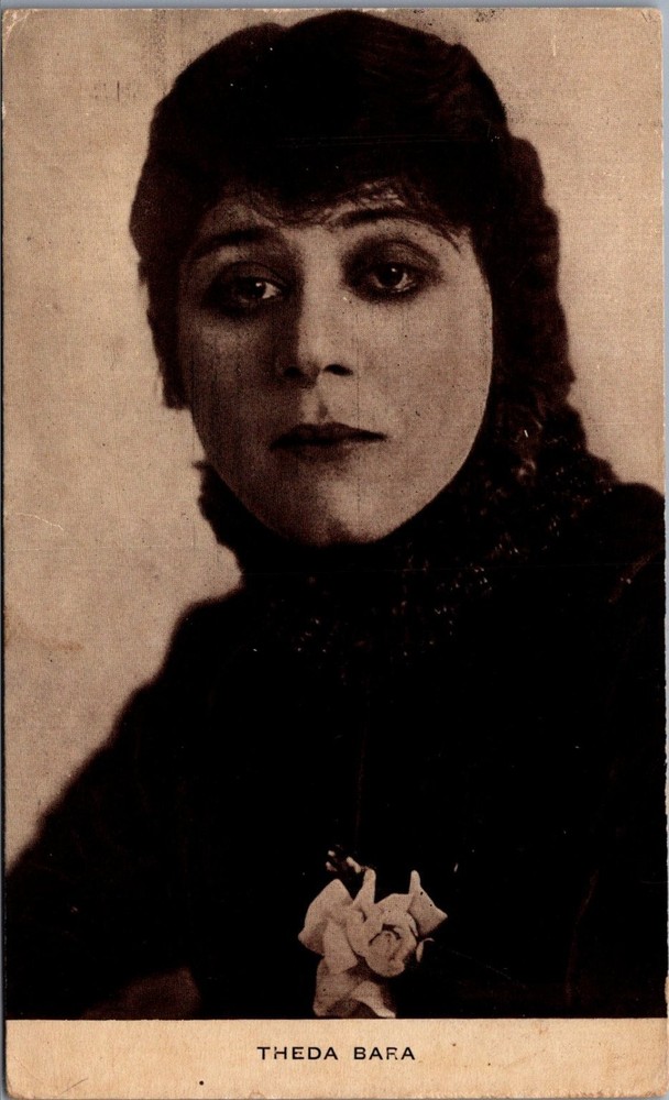 Theda Bara Silent Film Star RPPC Postcard - 