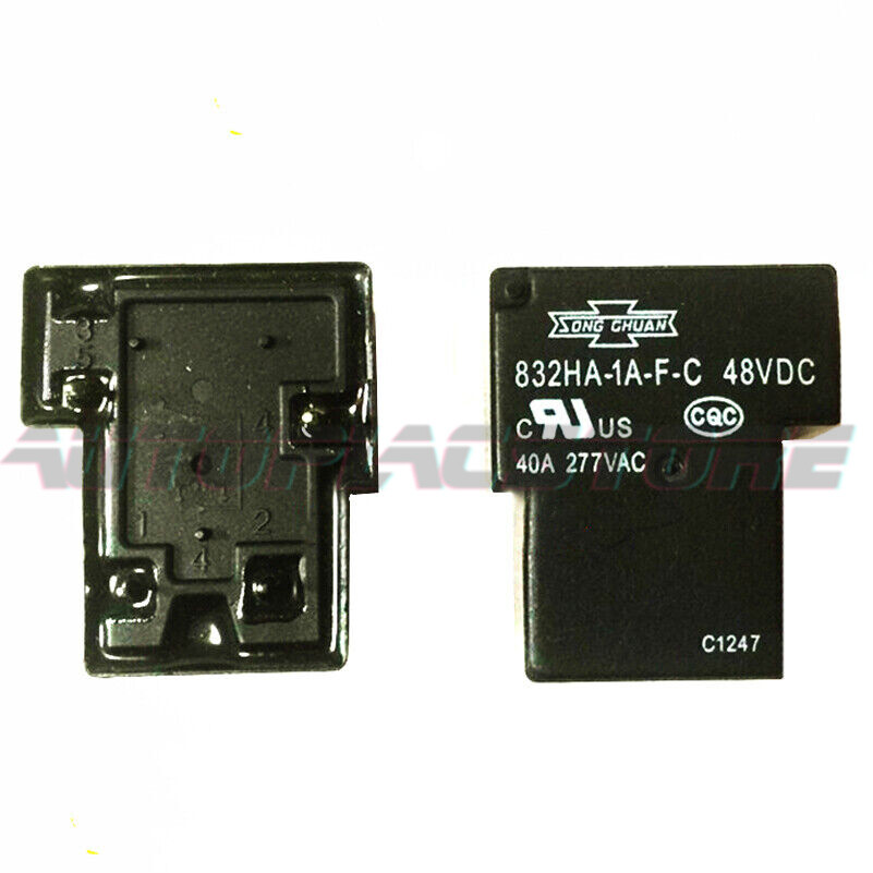 10Pcs SONG CHUAN 832HA-1A-F-C-48VDC Power Relay 4Pins 40A 277VAC~