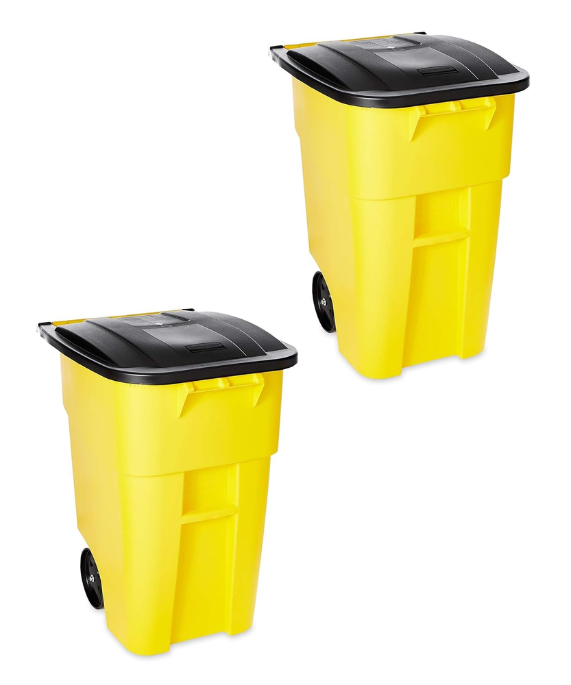 Rubbermaid Commercial Products BRUTE Rollout Heavy-Duty Wheeled Trash/Garbage Ca