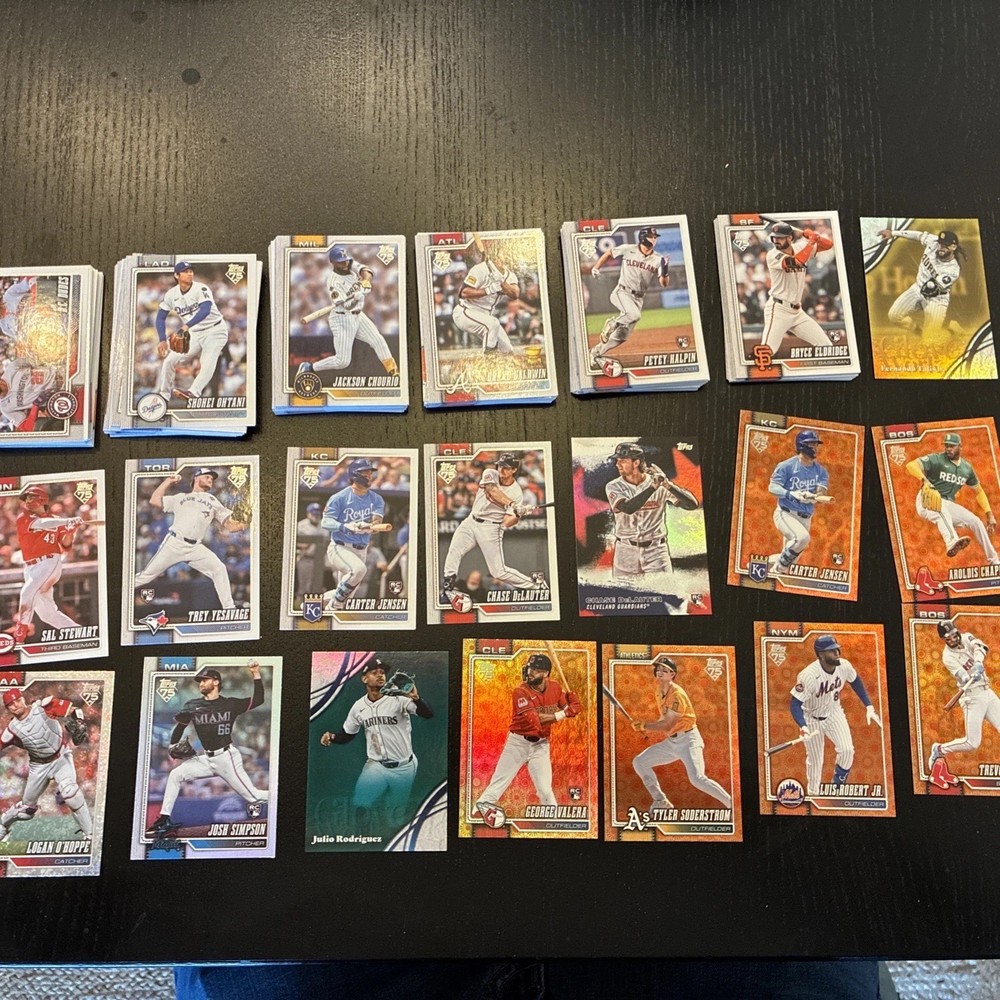 2026 topps series 2 baseball Card Lot (270) Cads Base, Rookies , Inserts