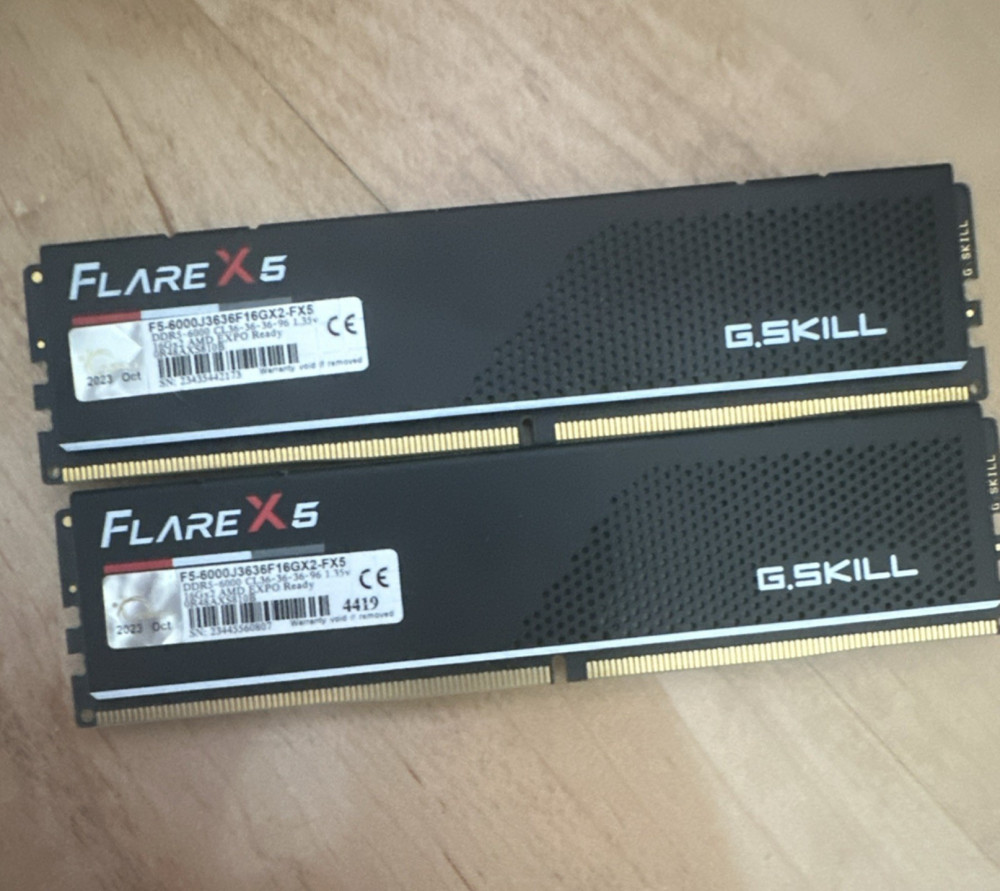 G.SKILL Flare X5 DDR5-6000 32GB (2x16GB) DIMM AMD EXPO Ready RAM Kit