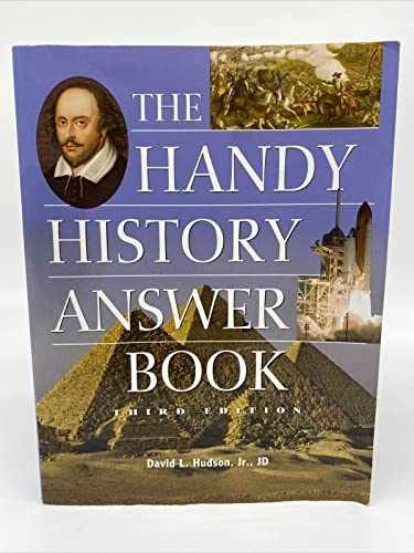 The Handy History Answer Book - Paperback, by Visible Ink Press - Very Good
