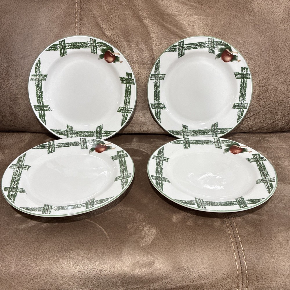 The Cades Cove Collection by Citation Apple Theme 7.75” Salad Plates - Set of 4