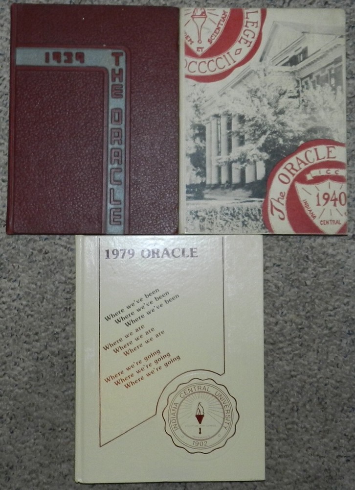 Oracle Yearbook Indiana Central College Indianapolis choose from 1939 1940 1979