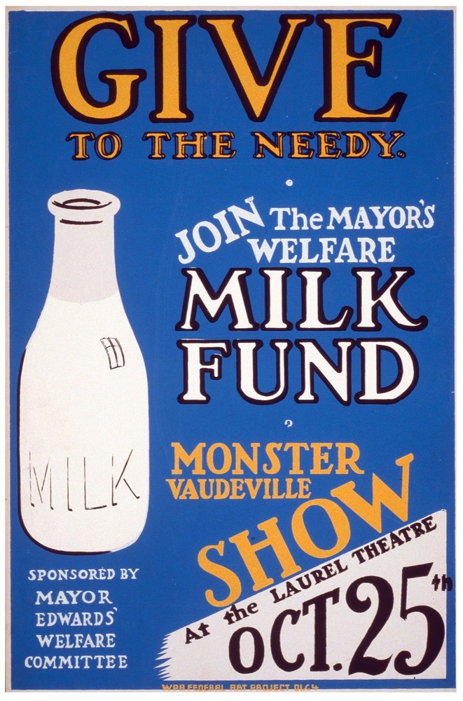 7489.Give to the needy.milk fun.white bottle of milk.POSTER.art wall decor