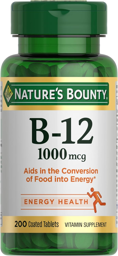 Nature'S Bounty Vitamin B12, Supports Energy Metabolism, Tablets, 1000Mcg, 200 C