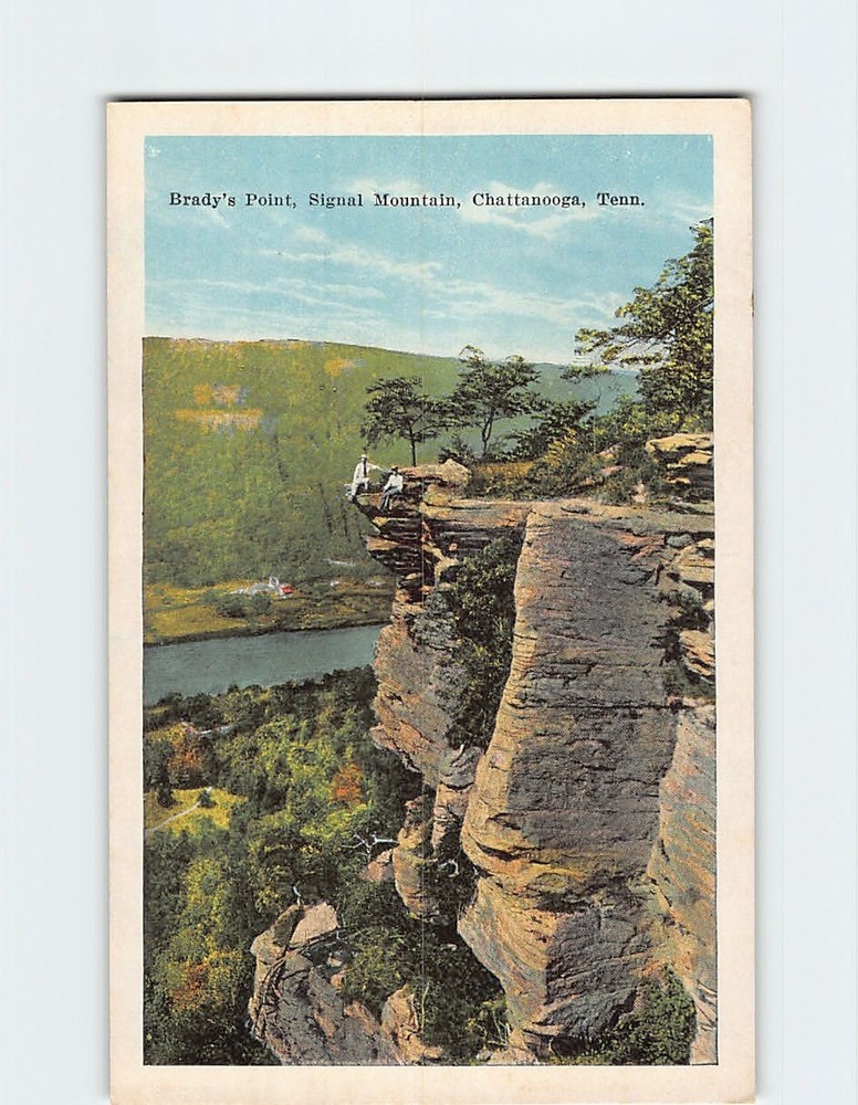 Postcard Bradys Point Signal Mountain Chattanooga Tennessee USA