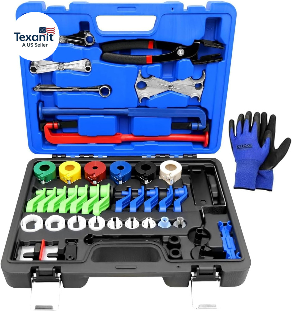 46Pcs Master Quick Disconnect Tool Set Fuel Line Disconnect Tool Kit for Automot