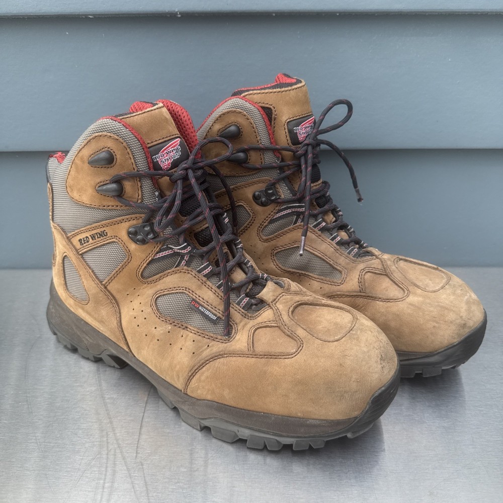 Red Wing TruHiker Size 12 6-Inch Waterproof Brown Safety Toe Hiking Boots