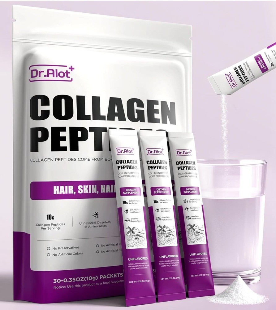 2X Boost Collagen Peptides Powder for Skin Hair Nail Joints Health 30 Servings
