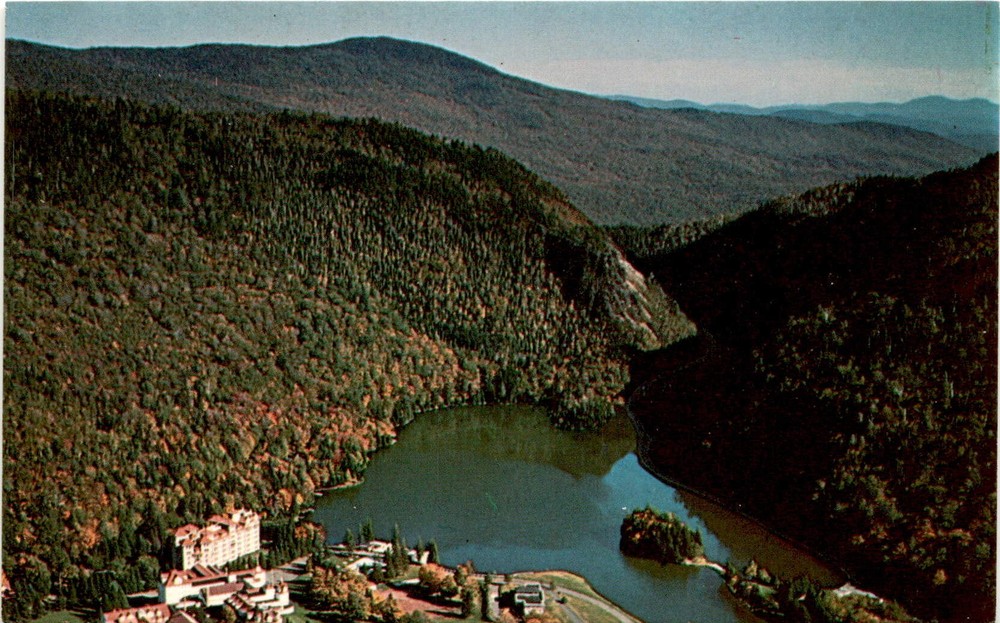 Dixville Notch, New Hampshire, Balsams, Lake Gloriette, Boston Postcard