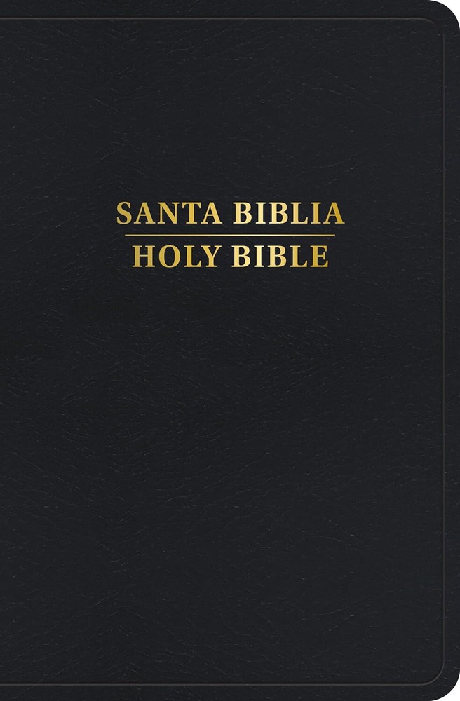 Bilingual Spanish English Bible Biblia Bilingue Rvr 1960/KJV Black Personal Size