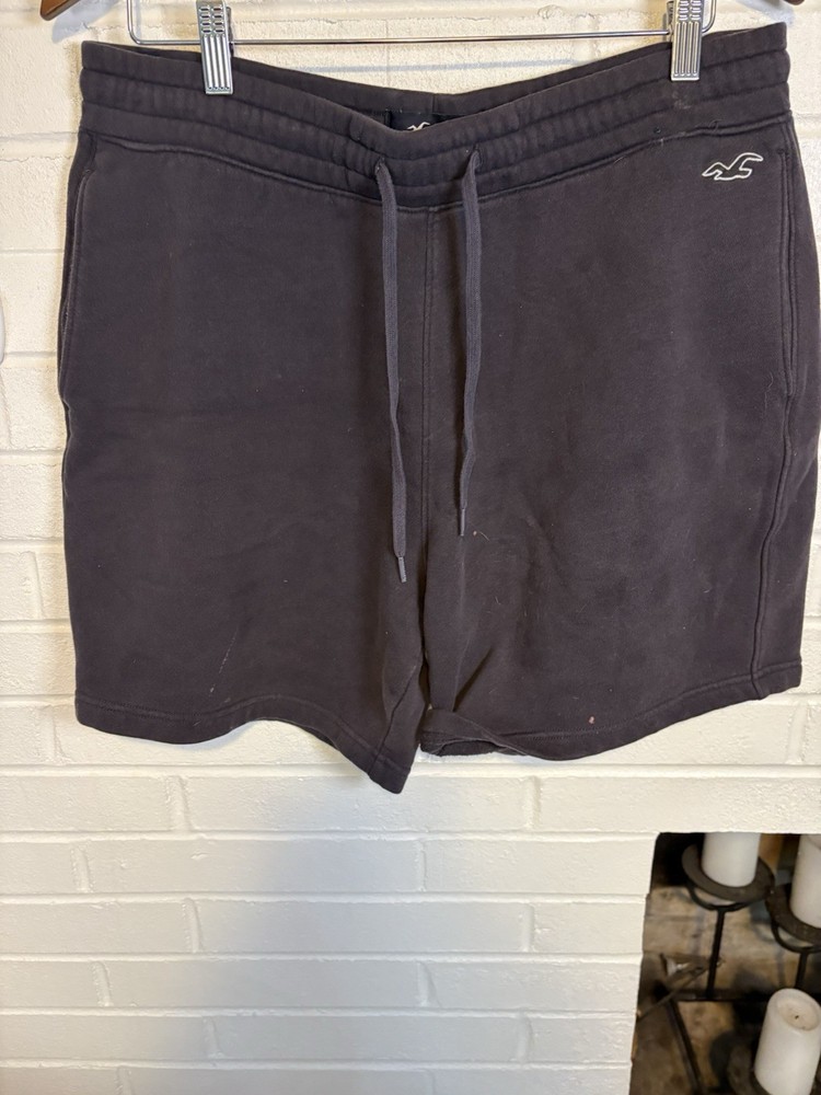 Hollister Black Men’s Jogging Shorts XL W/Logo. Pockets & Drawstring