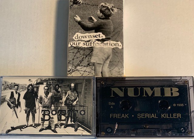3x RARE 90's METAL DEMO CASSETTES / Boetto / Downset / Numb