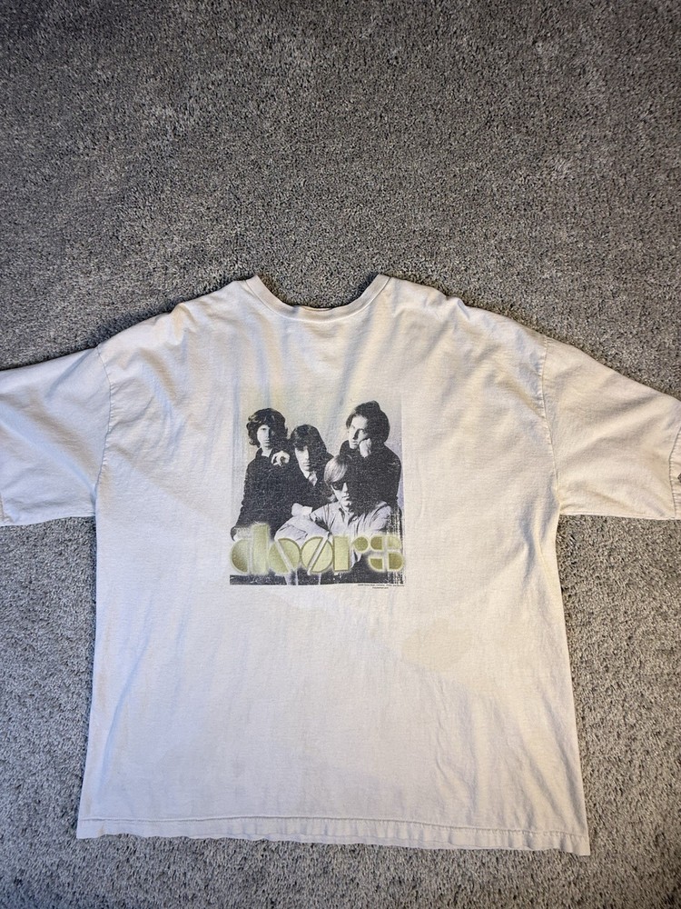 Vintage 2000 The Doors T Shirt Size Large White Short Sleeve