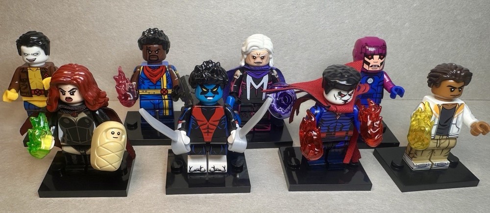 Custom Lego Marvel X-Men Comics Minifigures 8 Pack