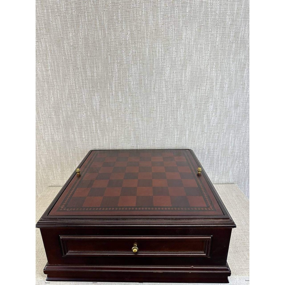 Bombay Company Deluxe 3-in-1 Wood Game Set Chess Backgammon Checkers Box 035-2