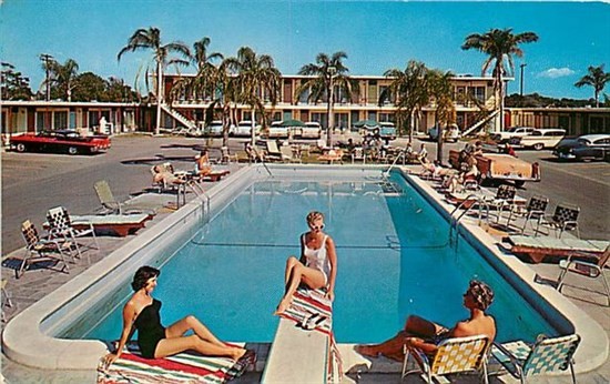 FL, Saint Petersburg, Florida, Plaza Inn Motel, Ward Beckett No. 39720