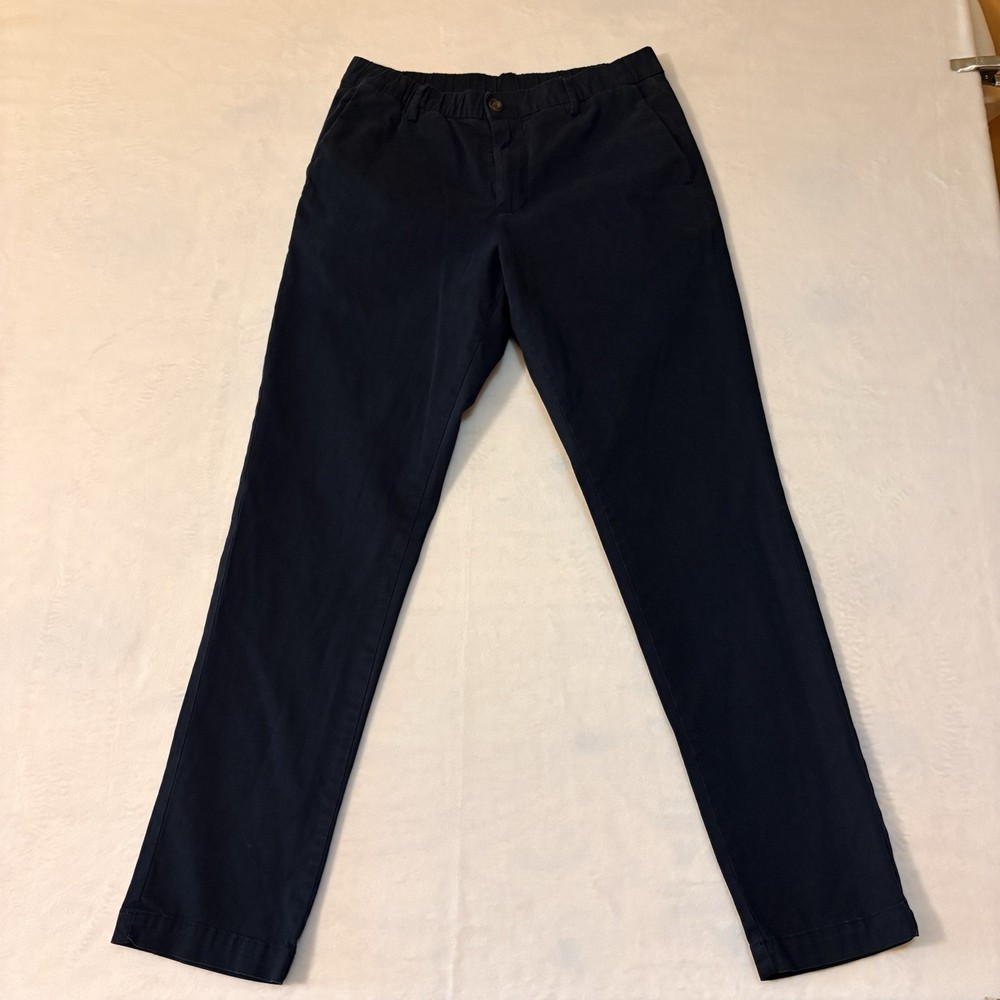 Bear Bottom Men's Relaxed Stretch Chino Pants Navy Blue Medium 30 Inseam Casual