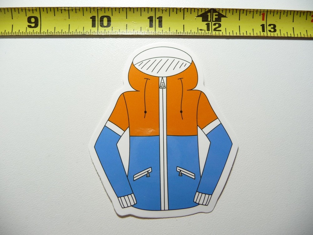 Winter Sports Jacket Decal Sticker for Snow Resort Fun Play  