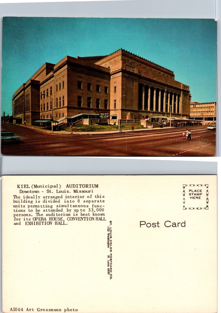 Kiel Municipal Auditorium St. Louis Missouri Postcard