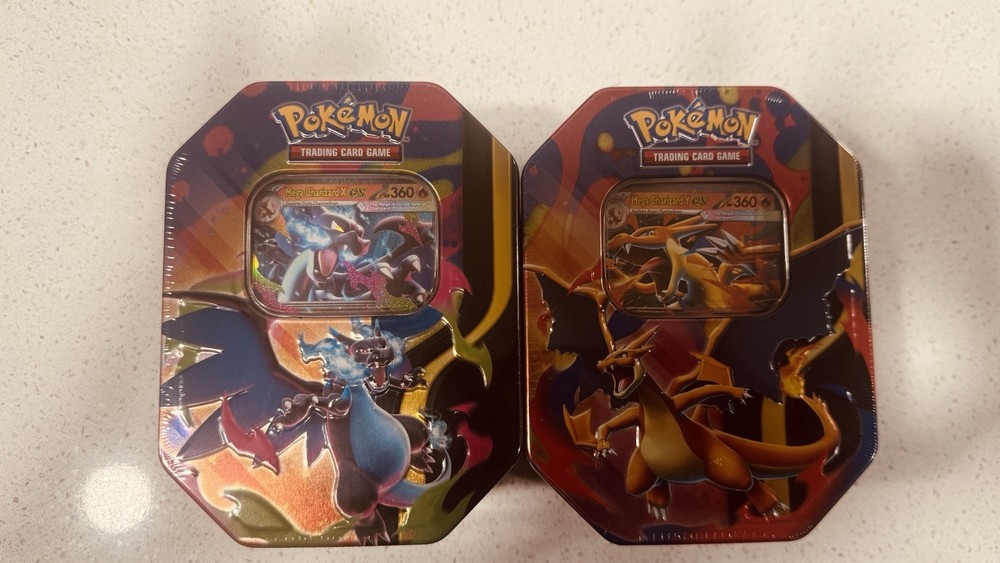 Pokémon TCG Mega Charizard Tin Lot (2) - 4Pack - FACTORY SEALED