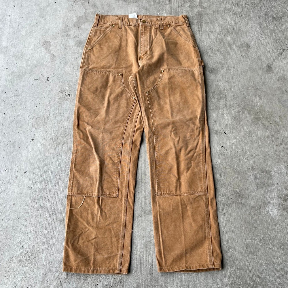 Vintage Y2K Carhartt brown double knee work wear carpenter pants