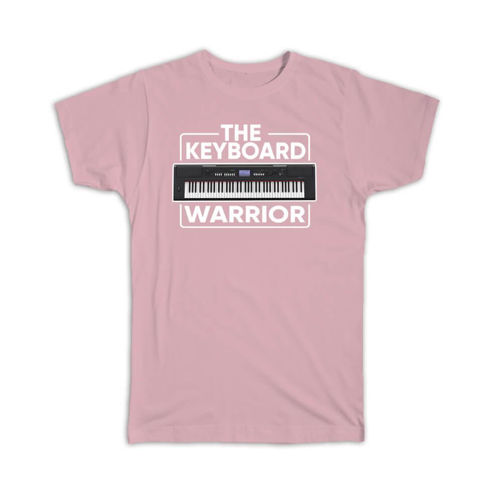 Gift T-Shirt : The Keyboard Warrior Art Wall Poster Music Electronic Piano Card