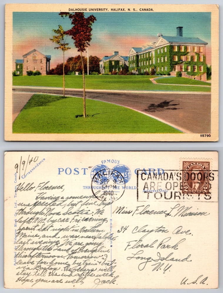 Dalhousie University Halifax Canada Postcard