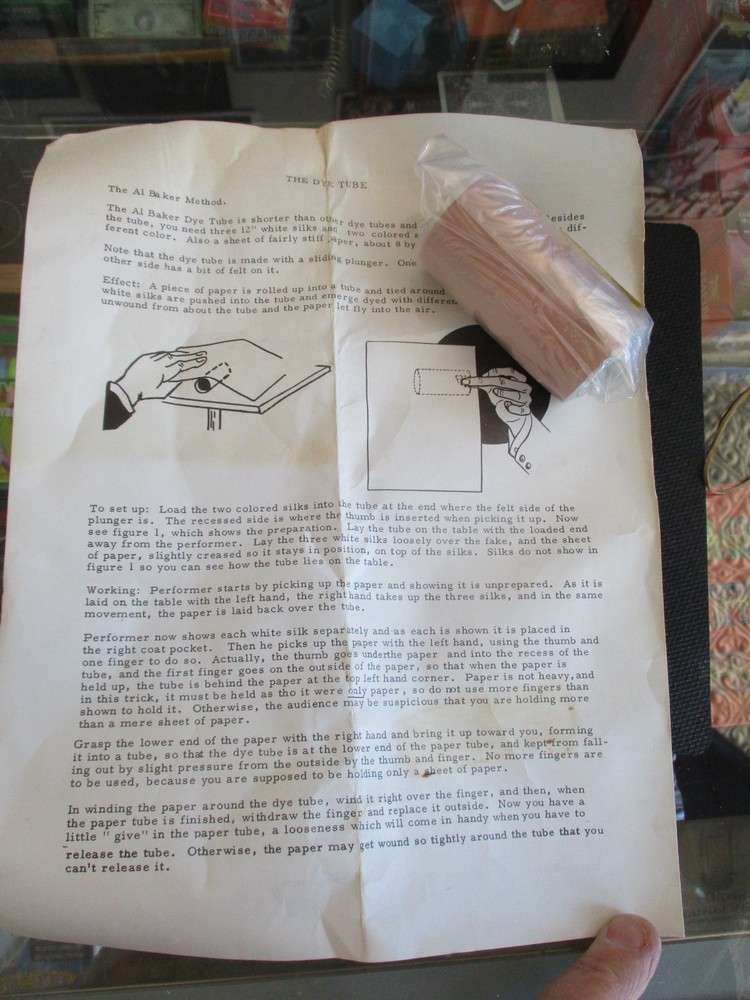 Scarce Al Baker Dye Tube