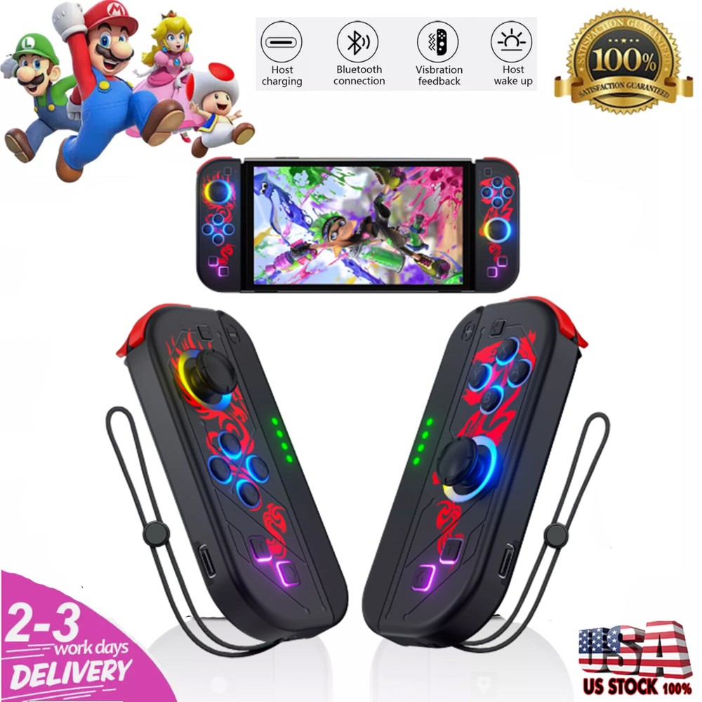 Wireless Controller For Nintendo Switch Joy Con Left & Right Stable Performance