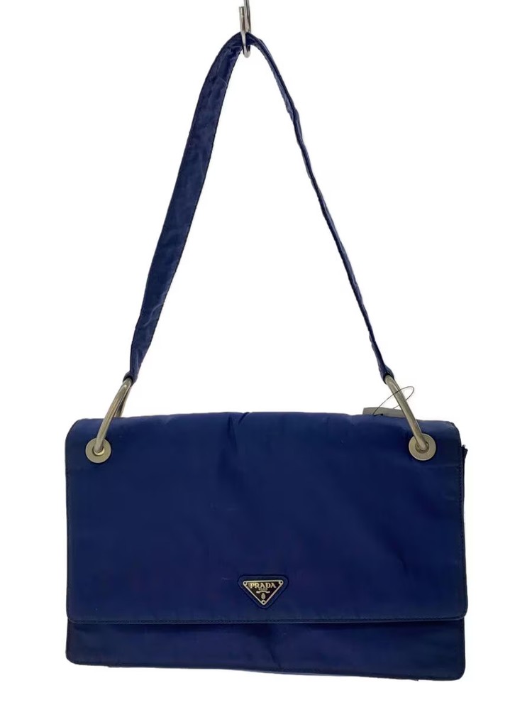 PRADA Navy Nylon Shoulder Bag B6541 Japan Import