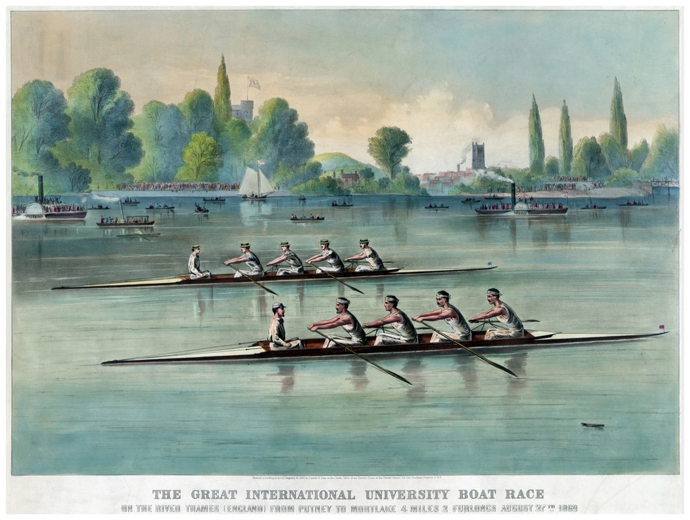 Decor Poster. Graphic Art. International University boat race. Wall Design. 1137