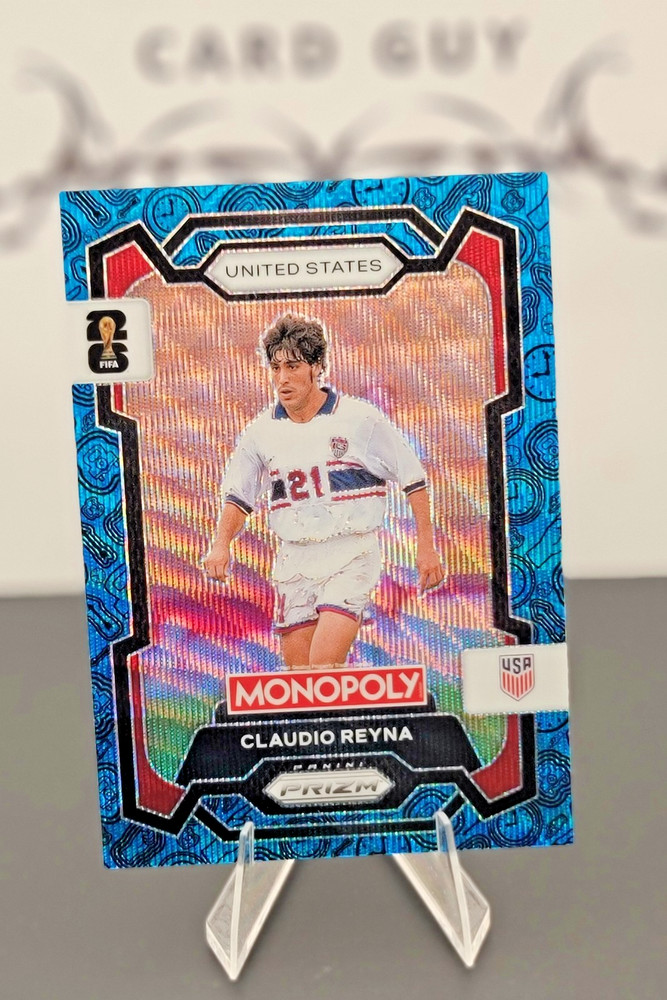 2026 Panini Prizm Monopoly Claudio Reyna Four Corners Blue Wave SP #49 USA