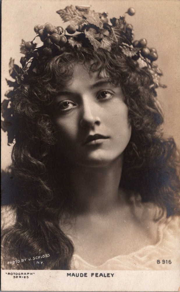 Maude Fealey Rotograph Series Actress Photo by J. Schloss N.Y. Postcard B 916