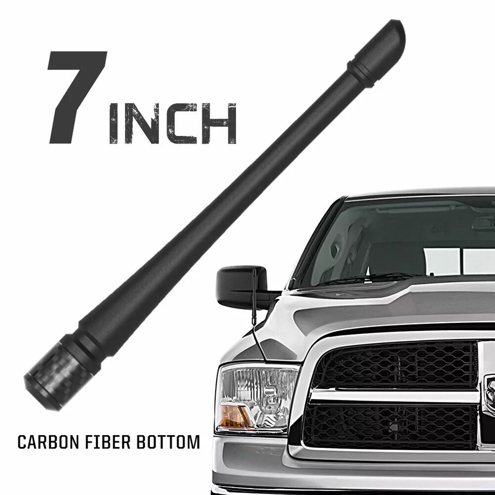 7inch ANTENNA MAST AM/FM FOR Dodge Ram Truck 1500 2012-2023 Flexible Rubber