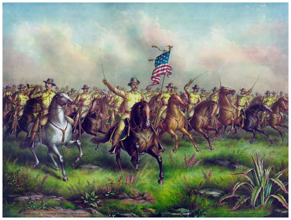 Decor War Poster.Fine Graphic Art. Rough river, Roosevelt.  Wall Design. 1228