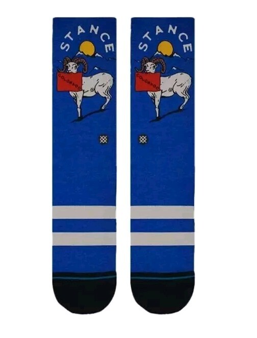 Stance Adult Blue Crew Polyester Cushion NCAA Colorado State Rams Socks L 9-13
