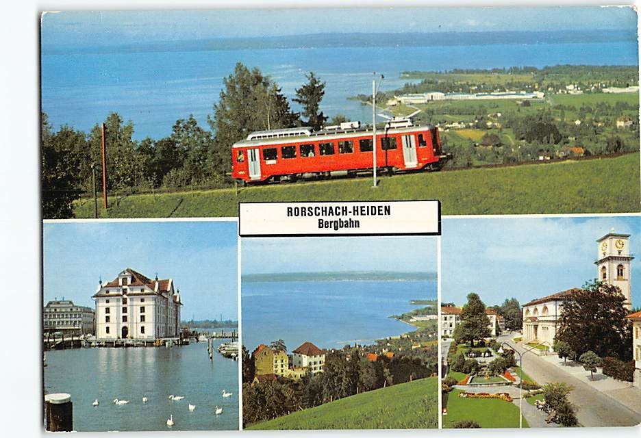 Postcard Scenes & Views Rorschach-Heiden Bergbahn Switzerland