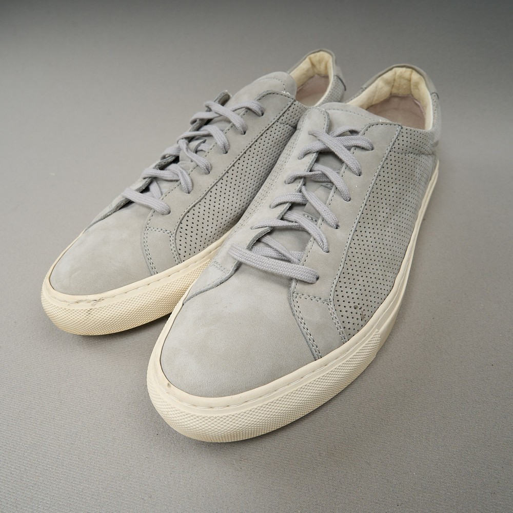 Common Projects Achilles Low Shoes Men's Sz EU 43 US 10 Gray Sneakers Lace Up-image