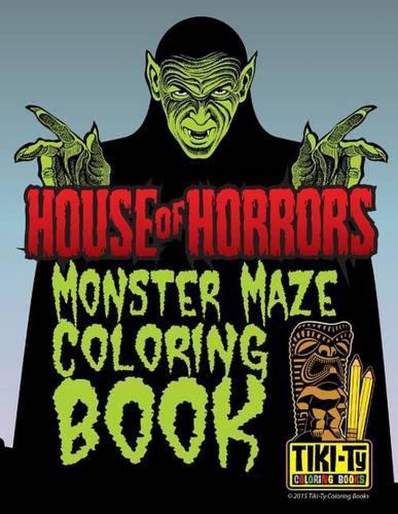 House of Horrors coloring book: Monster Mazes by Tyler Rea (English) Paperback B