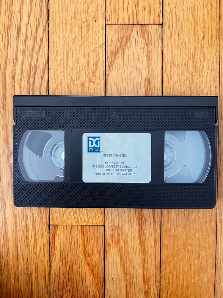 Rare Horror 101 Rough Cut VHS Screener-Episode Editmasterr-Early Edit / Pre-Rec