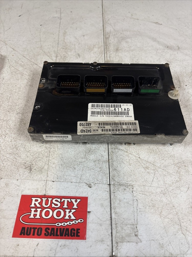 2007 JEEP COMMANDER ECM ENGINE COMPUTER ECU 05094611AD