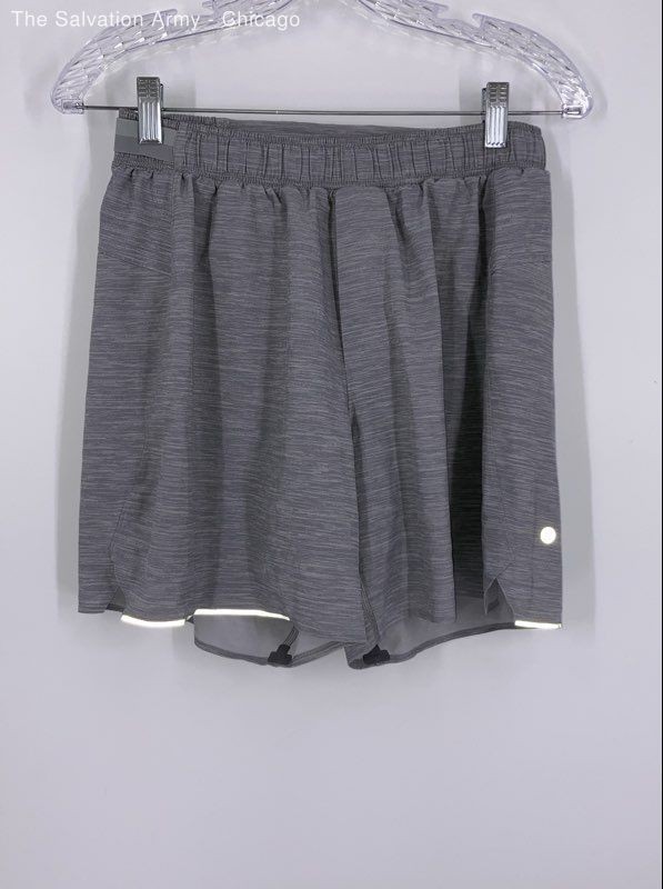Lululemon Mens Gray Pull On Activewear Athletic Shorts Size Medium